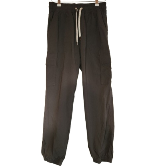 Vuori Vintage Black Scout Jogger Size S Cargo Pant Drawstring Pockets Athleisure - Picture 12 of 12